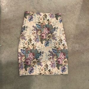 Vintage Express floral skirt